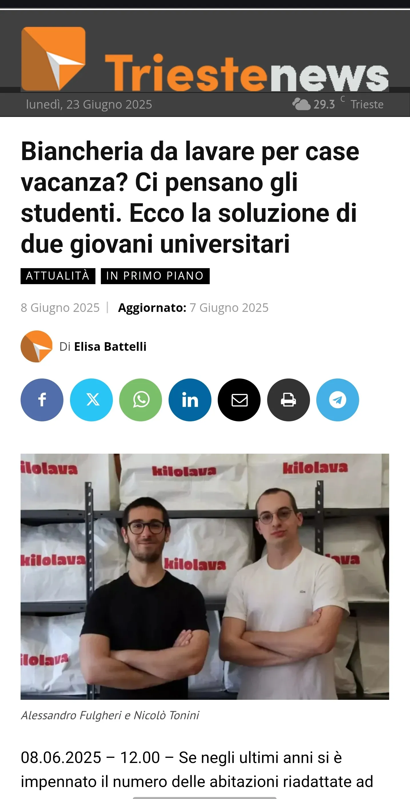 Articolo giornale 1
