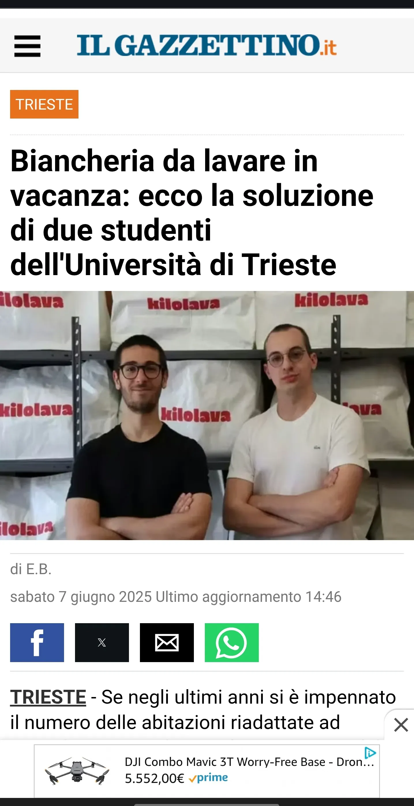 Articolo giornale 3